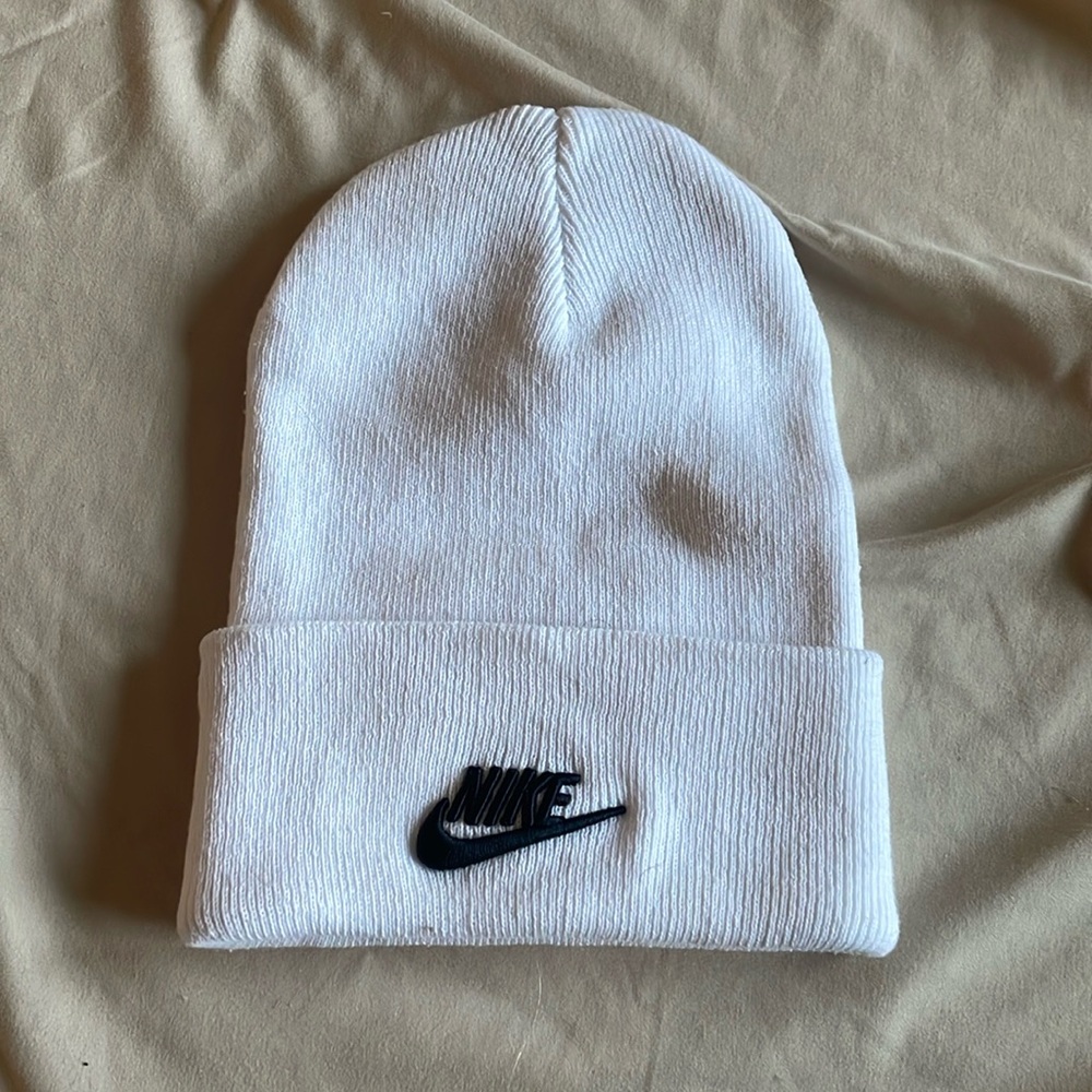 White Nike Beanie